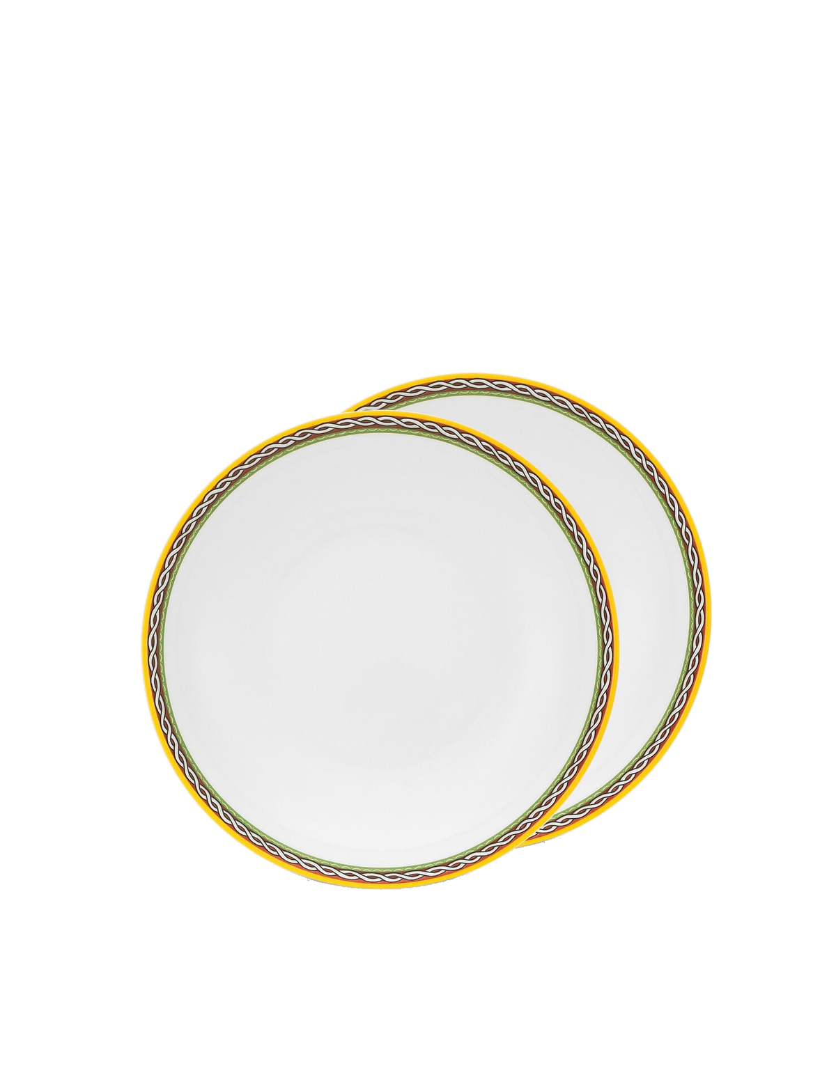 Dolce&Gabbana Casa Carretto Siciliano Set of 2 Porcelain Soup Plates - 20 cm