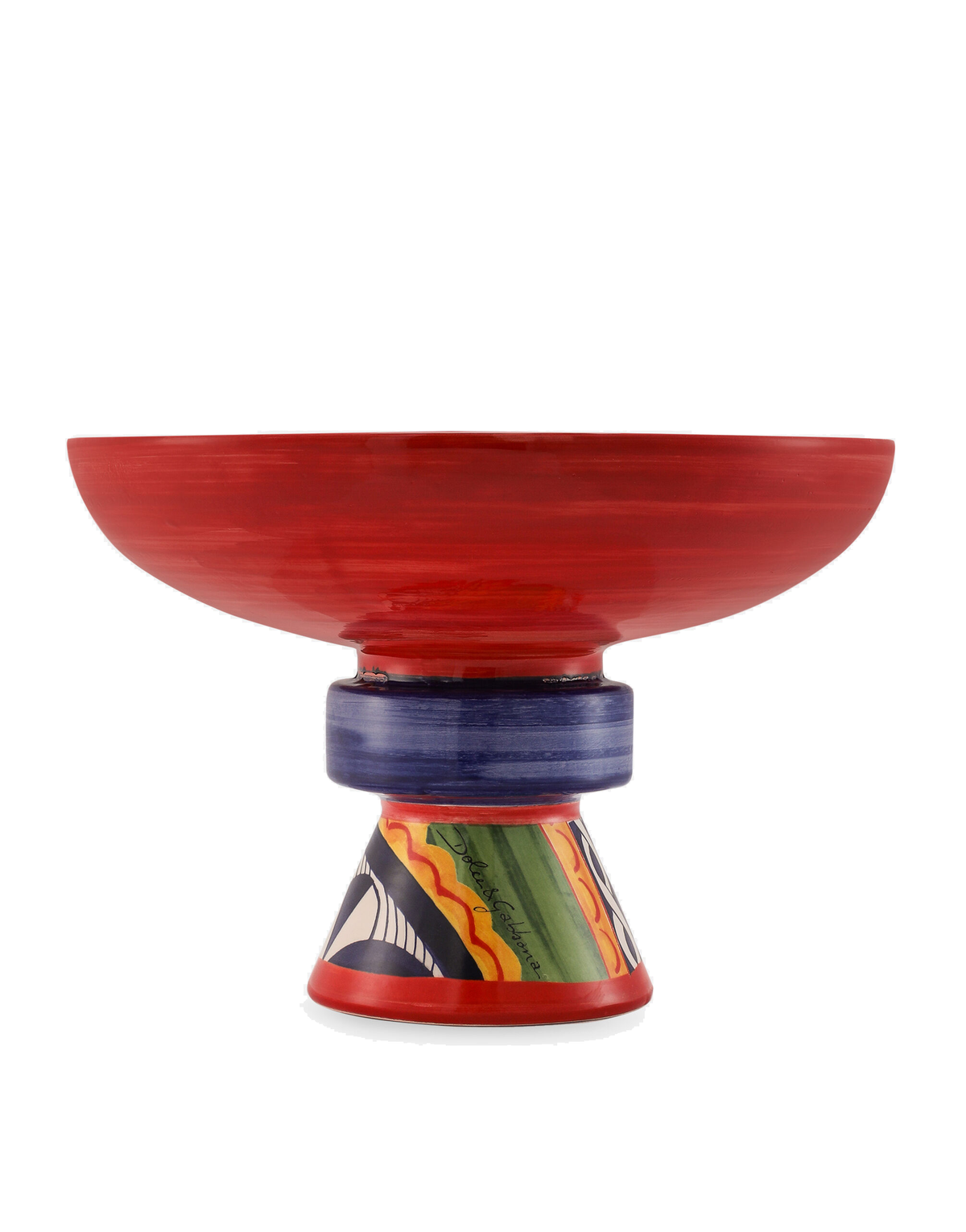 Dolce&Gabbana Casa Carretto Siciliano Stand Bowl - 25 x 17 cm