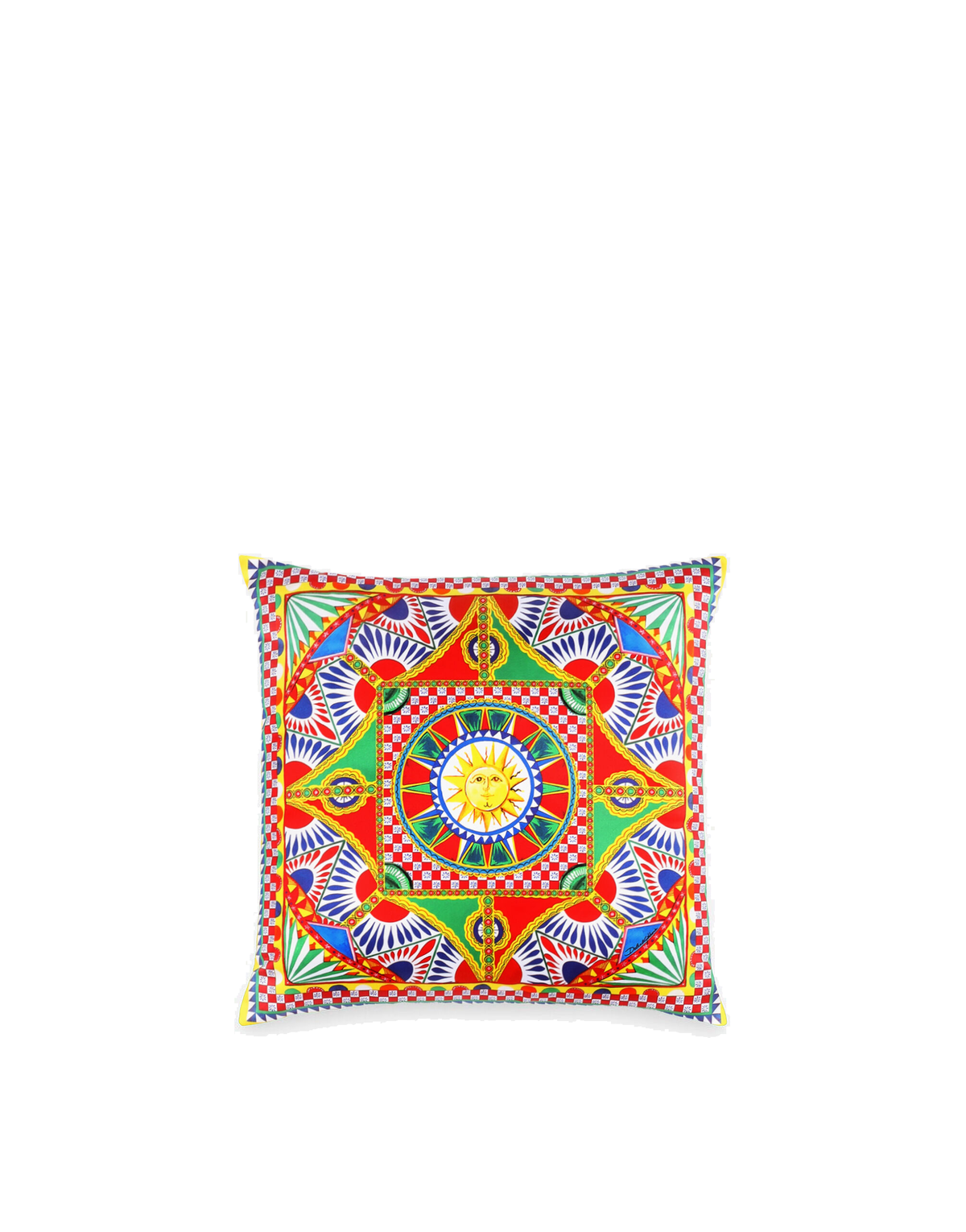 Dolce&Gabbana Casa Carretto Siciliano Cotton Duchesse Cushion - 45 x 45 cm