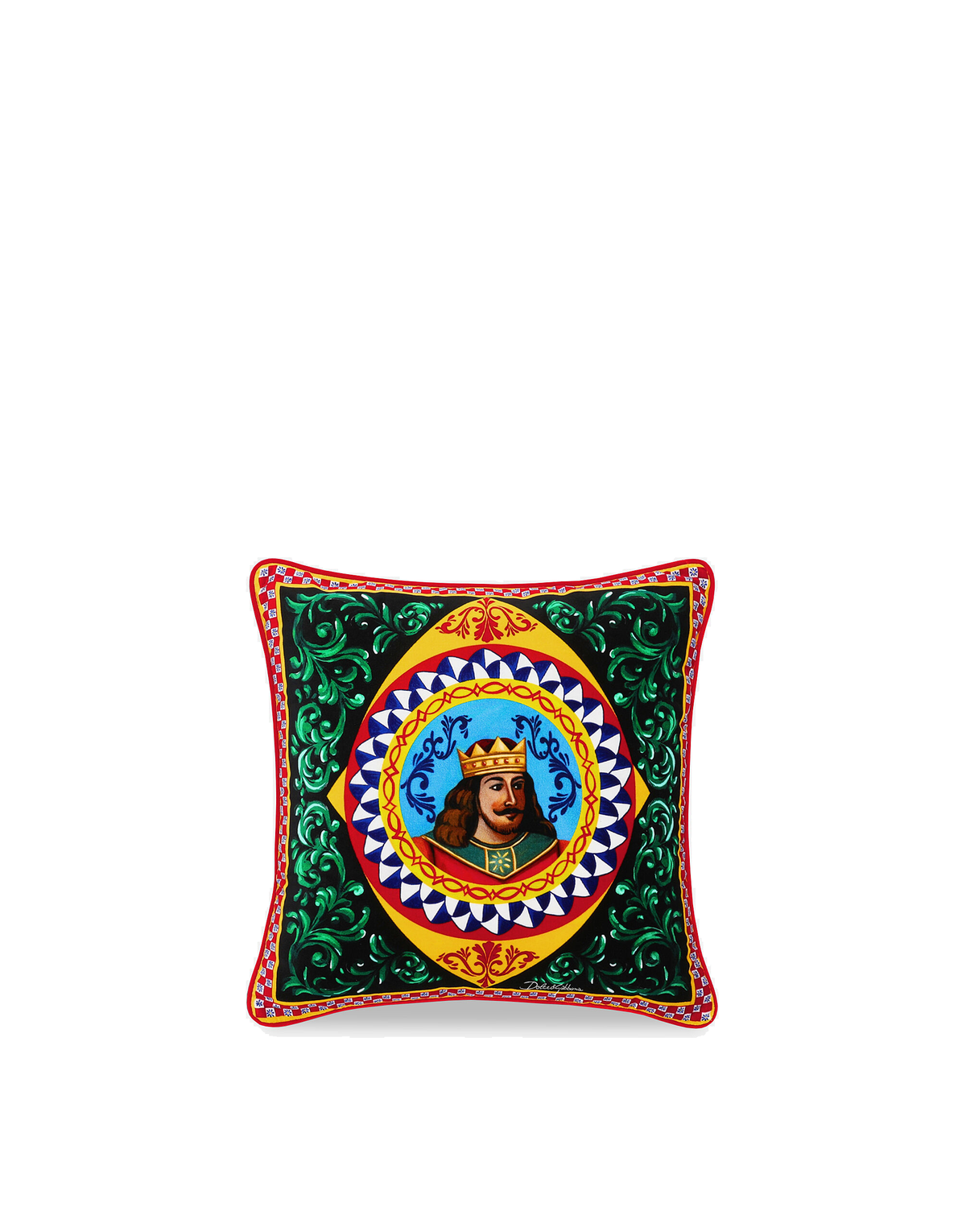 Dolce&Gabbana Casa Carretto Siciliano Velvet Cushion - 45 x 45 cm