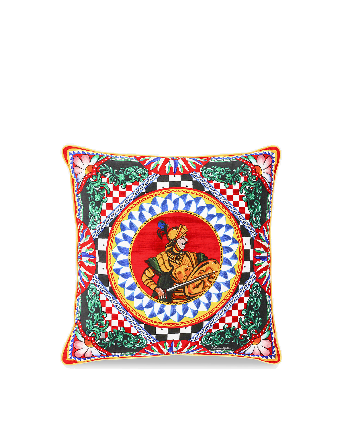 Dolce&Gabbana Casa Carretto Siciliano Velvet Cushion - 60 x 60 cm