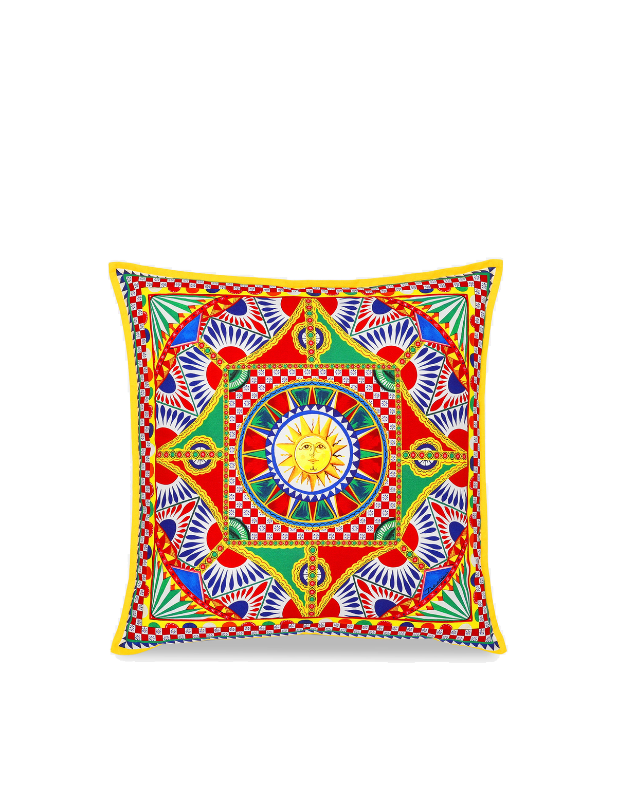 Dolce&Gabbana Casa Carretto Siciliano Canvas Cushion - 60 x 60 cm