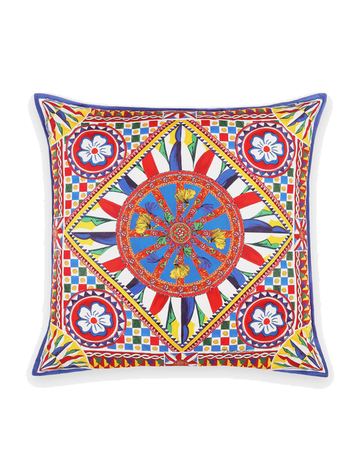 Dolce&Gabbana Casa Carretto Siciliano Canvas Cushion - 75 x 75 cm
