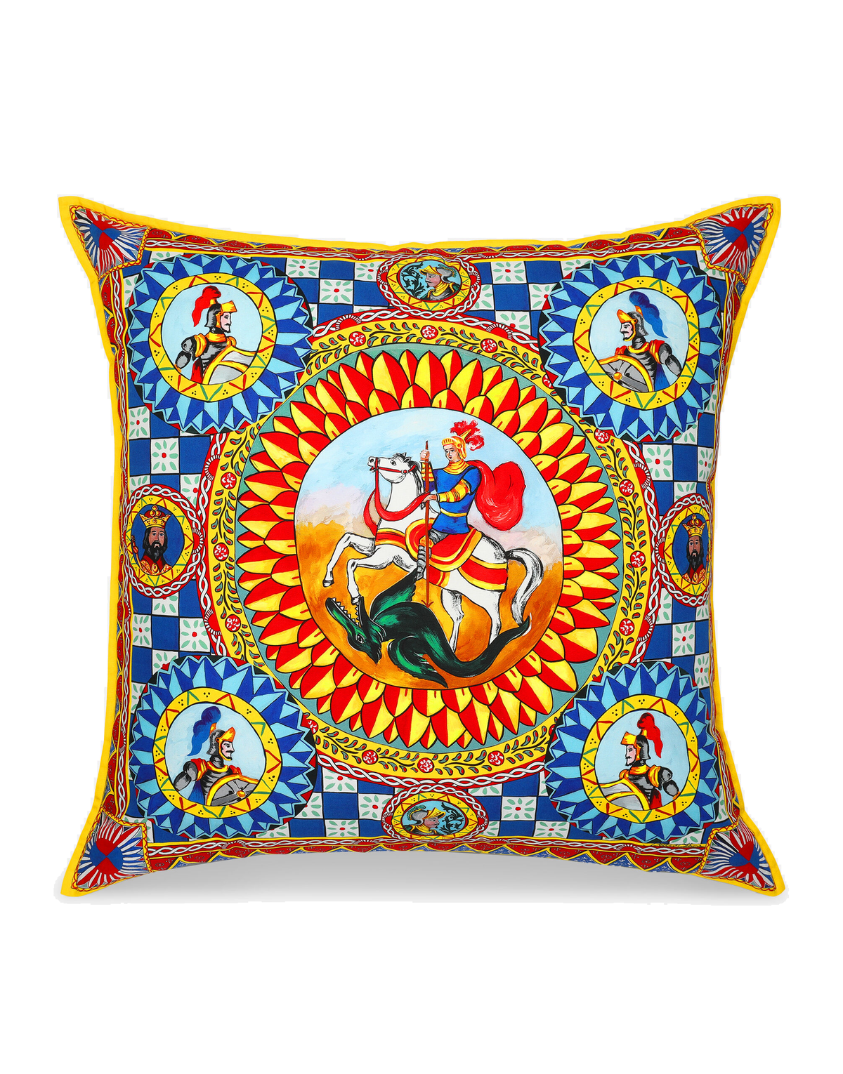 Dolce&Gabbana Casa Carretto Siciliano Canvas Cushion - 90 x 90 cm