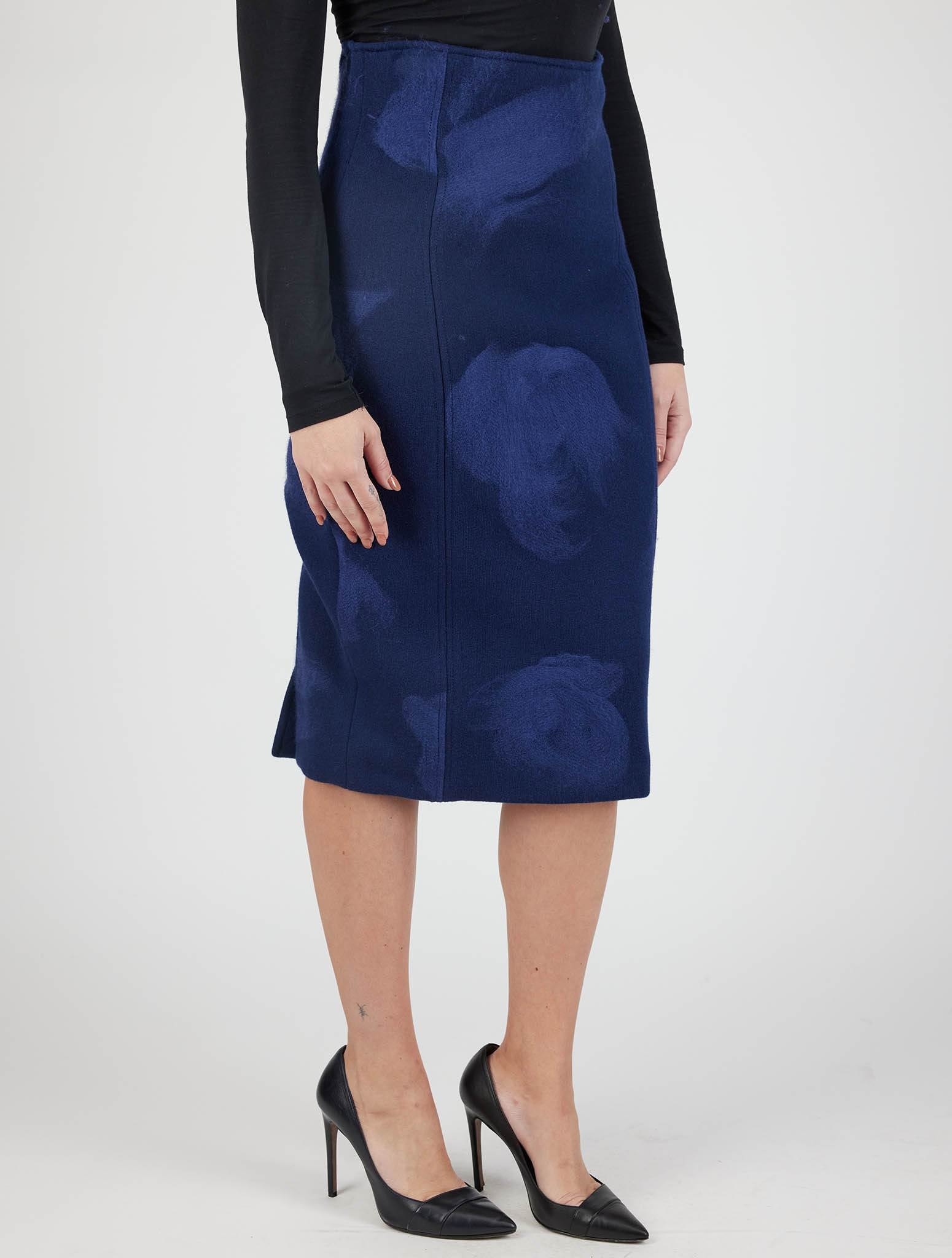 Kiton Blue Wool Cashmere Pa Skirts - view 2
