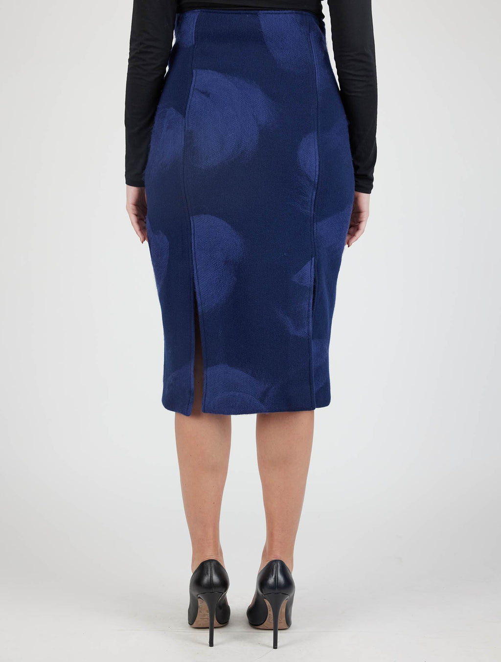 Kiton Blue Wool Cashmere Pa Skirts - view 3