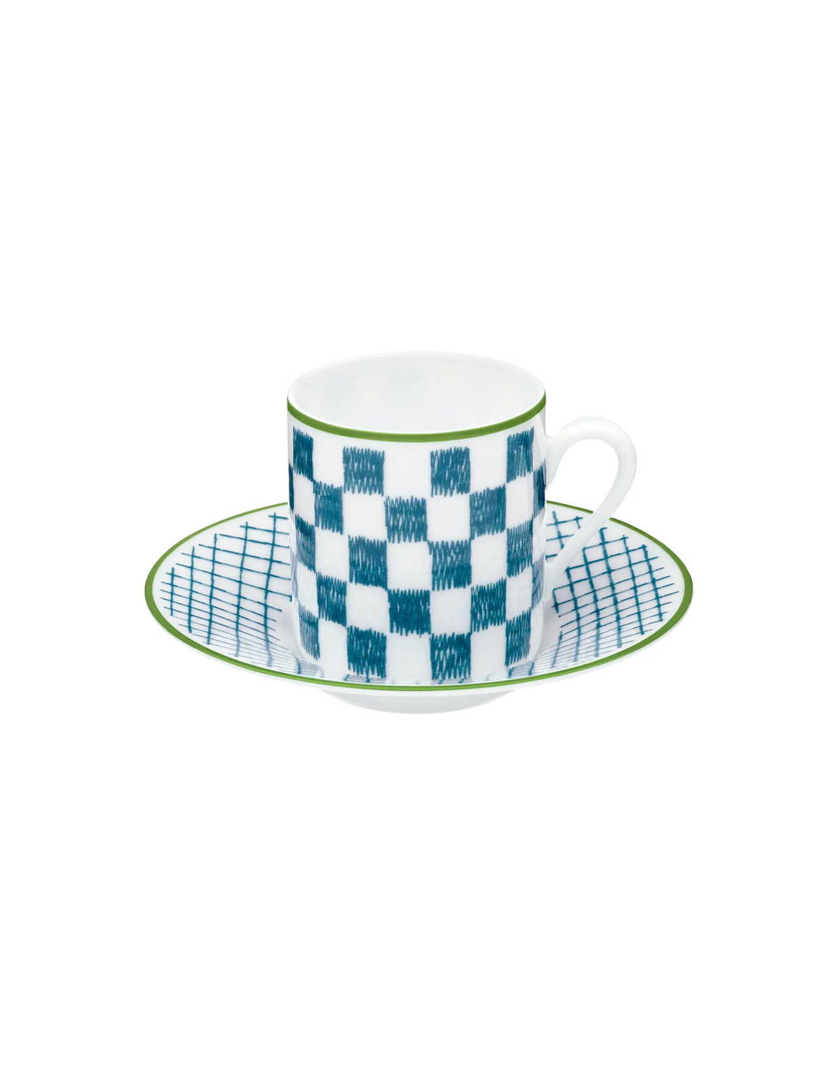 Hermès A walk in the Garden Blue coffee cup and saucer — 9 cl