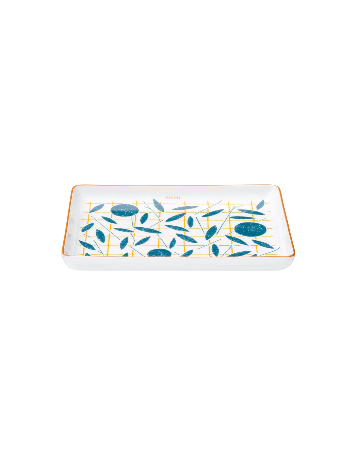 Hermès A walk in the Garden Small tray — 16 x 12 cm, white background