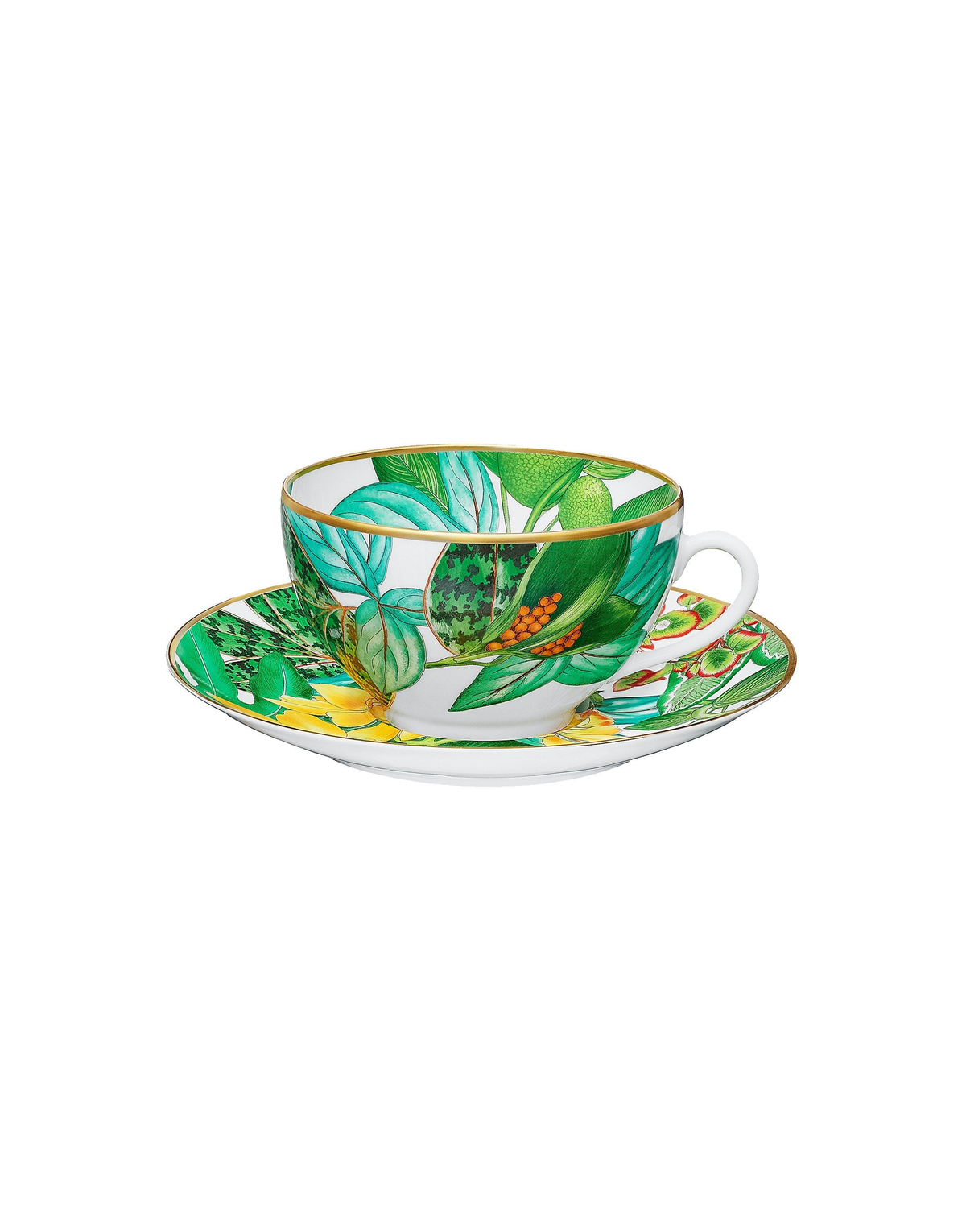 Hermès Passifolia Breakfast cup and saucer — 37 cl