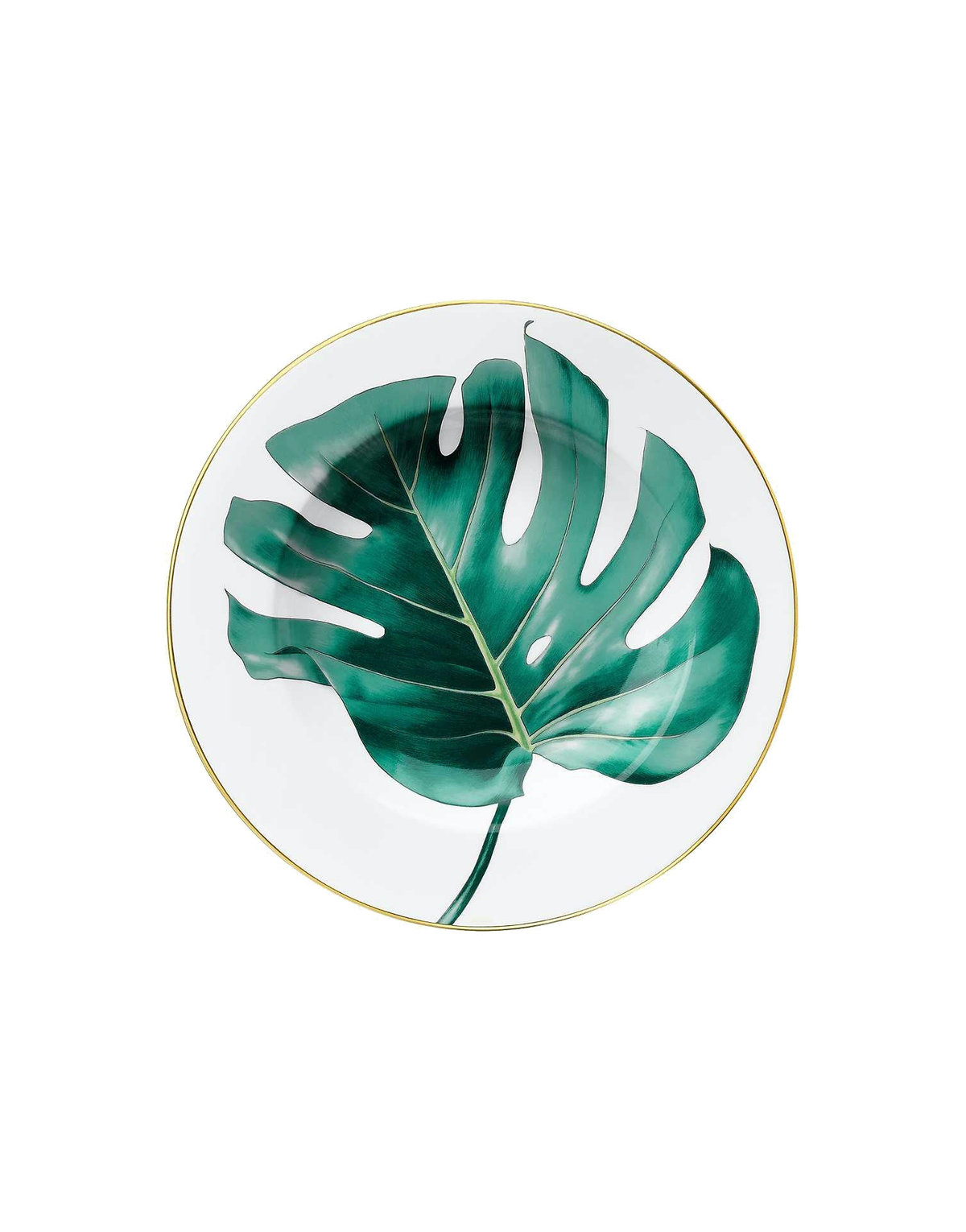 Hermès Passifolia Soup plate — 22.5 cm, white background