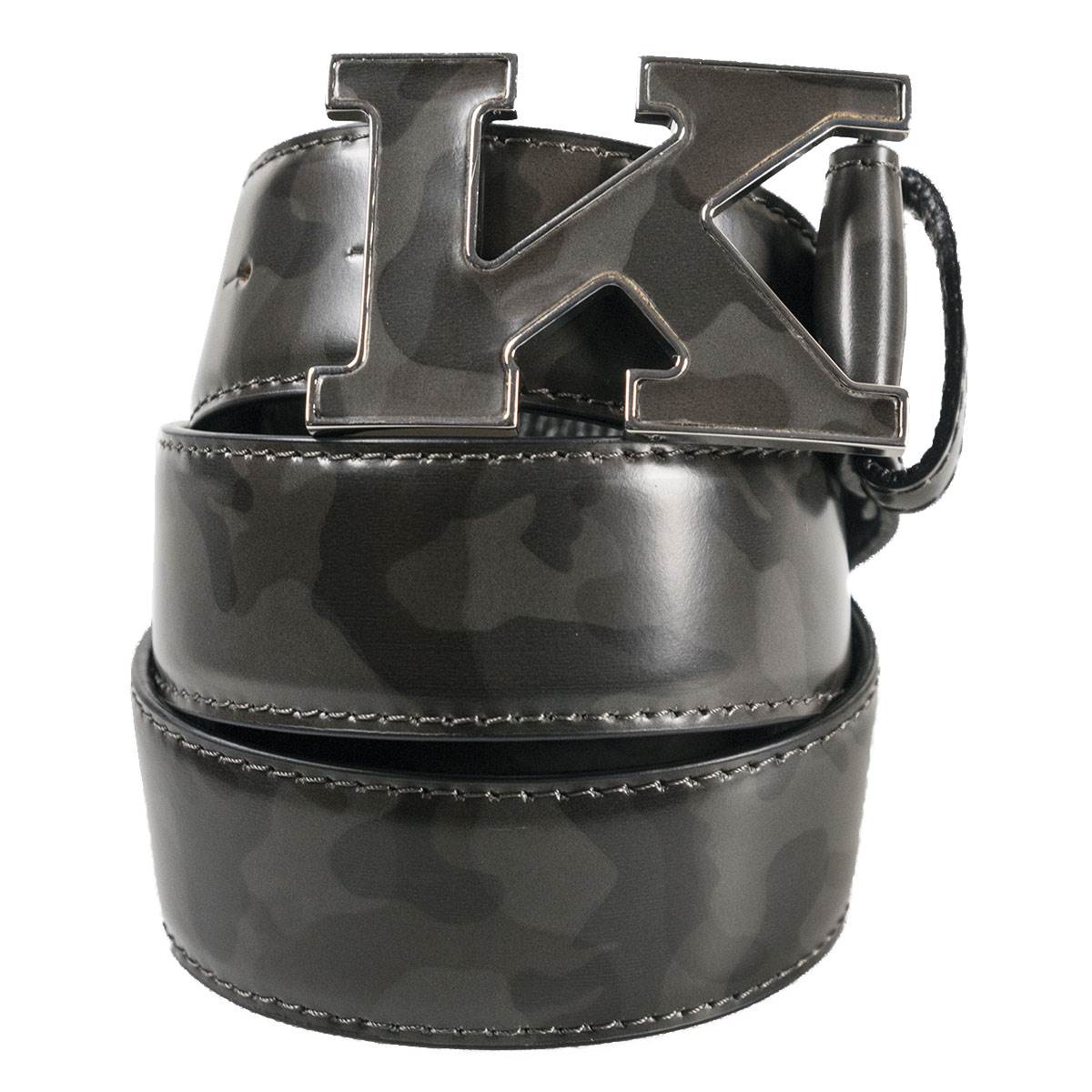 Kiton Camouflage Leather Belt