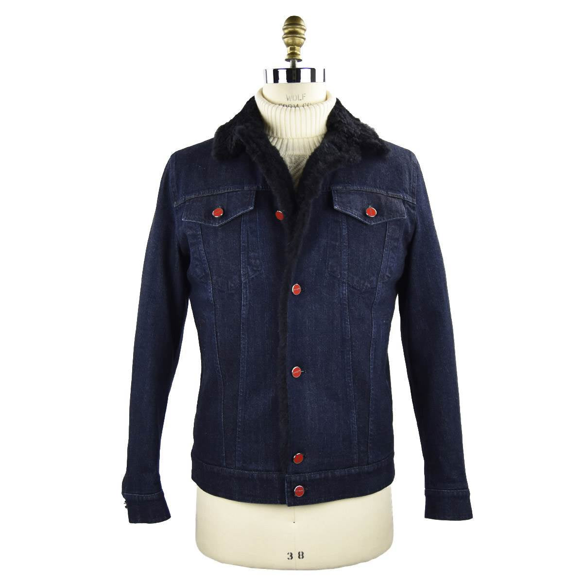 Kiton Dark Blue Cotton Ea Coat - view 6