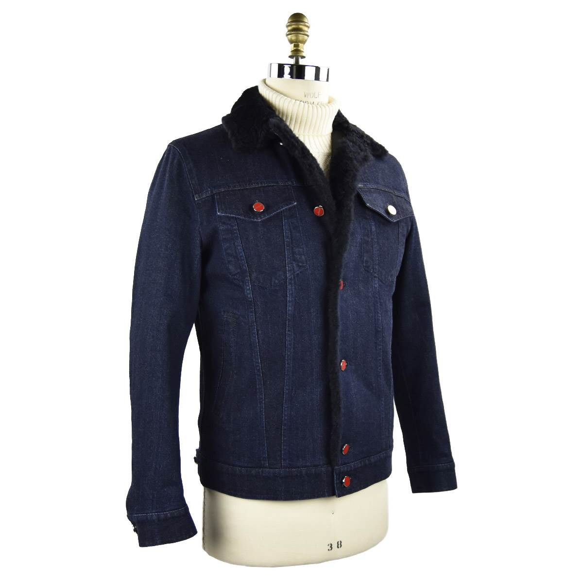 Kiton Dark Blue Cotton Ea Coat - view 2