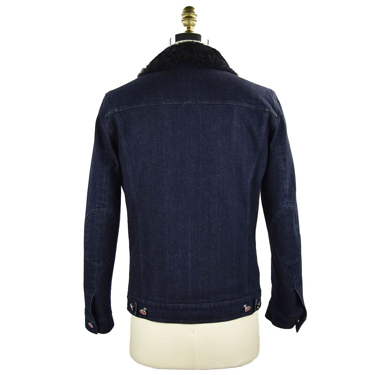 Kiton Dark Blue Cotton Ea Coat - view 3