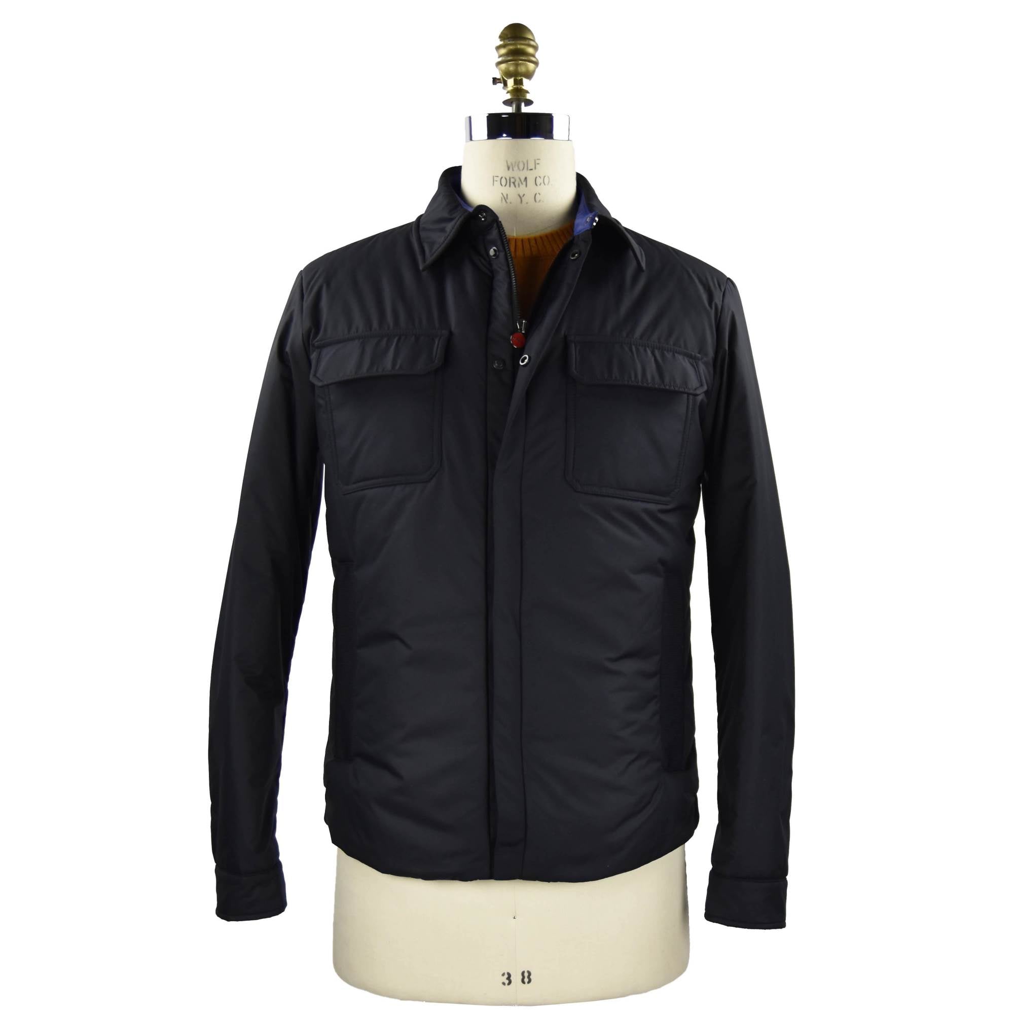 Kiton Blue Pl Coat Blue
