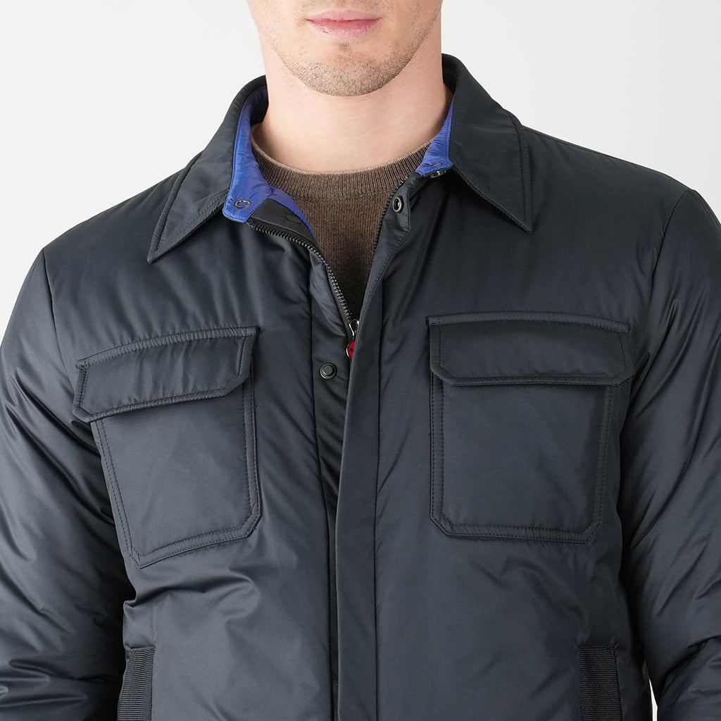 Kiton Blue Pl Coat Blue - view 14