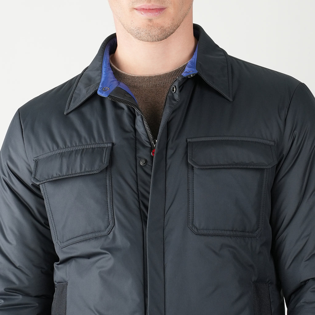 Kiton Blue Pl Coat Blue - view 7