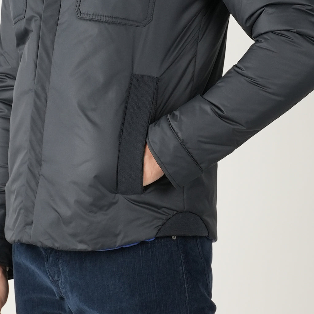 Kiton Blue Pl Coat Blue - view 9