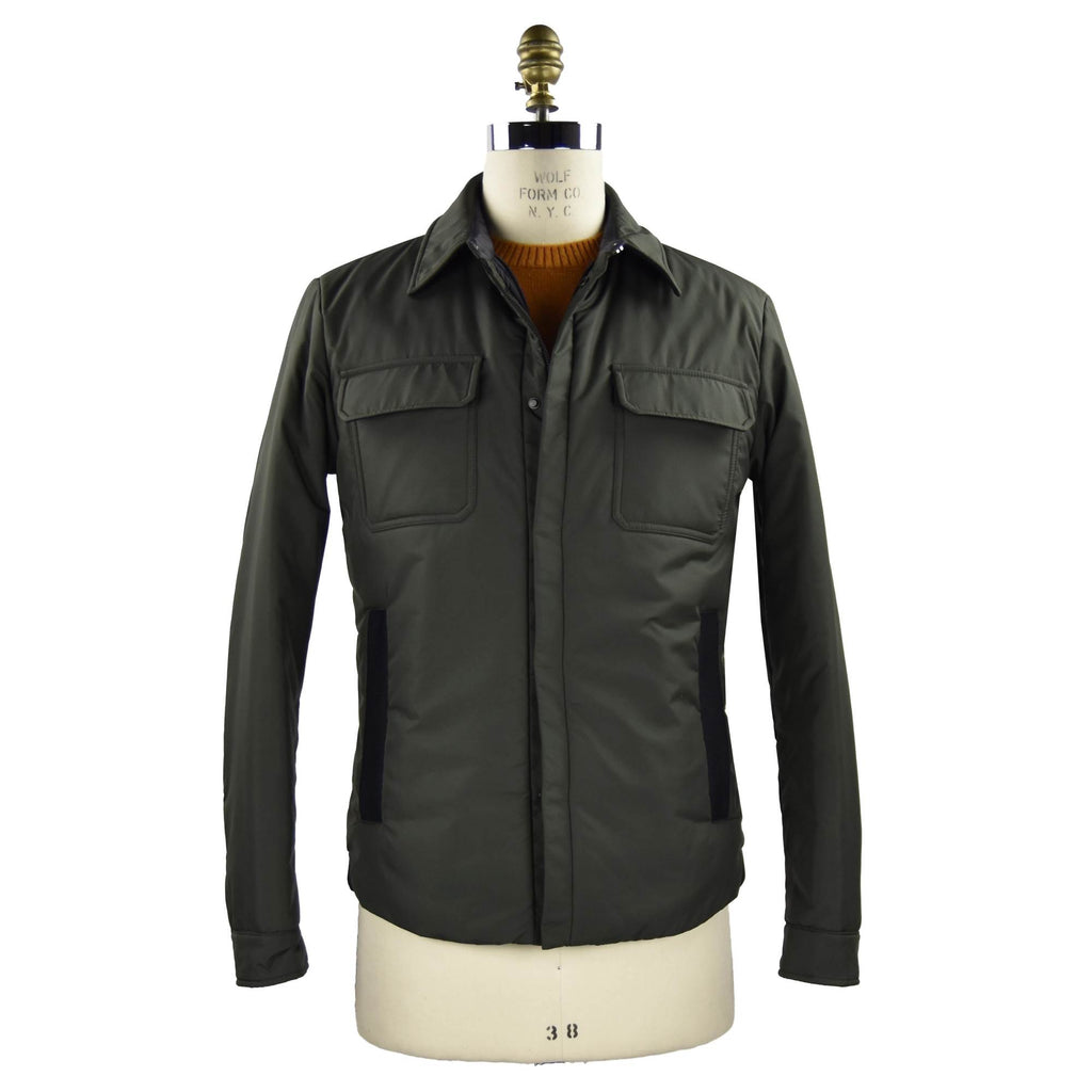Kiton Green Pl Coat Green