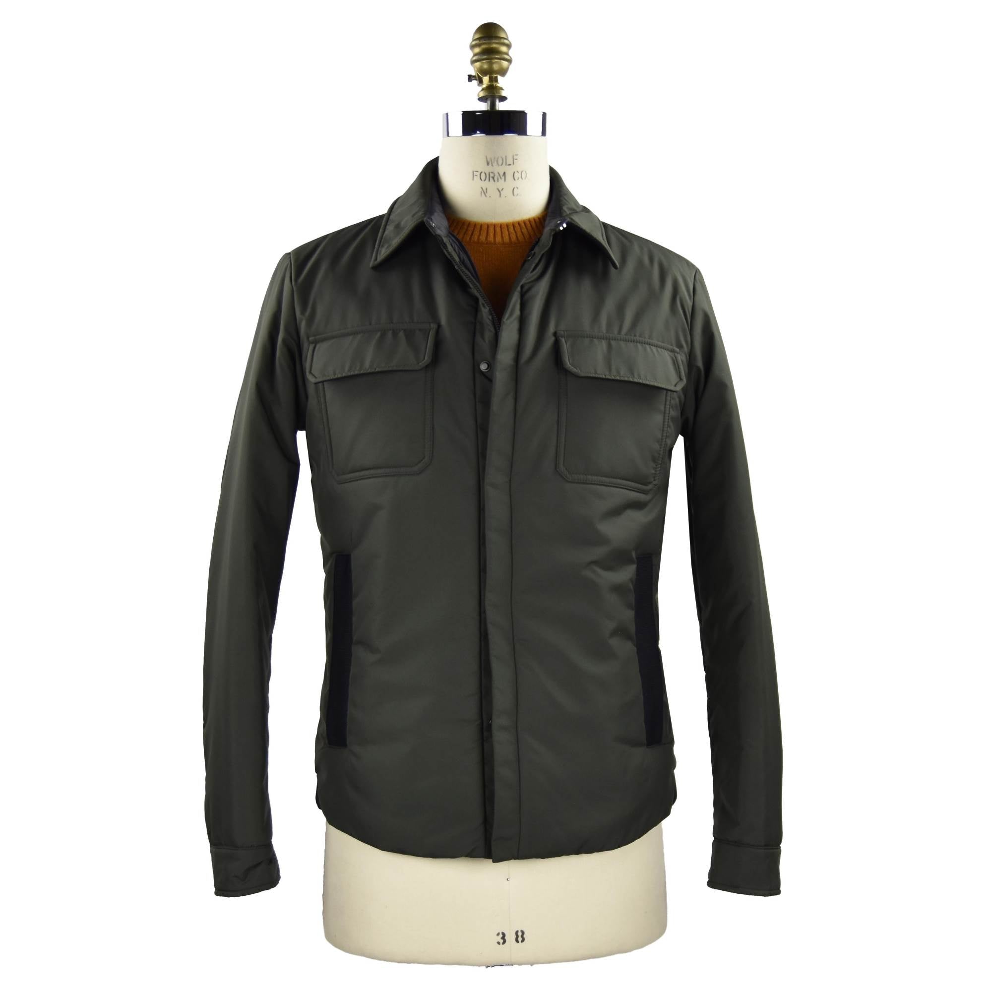 Kiton Green Pl Coat Green