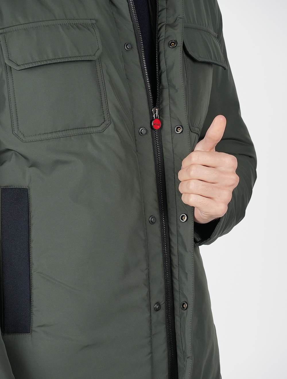 Kiton Green Pl Coat Green - view 14