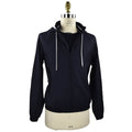 Kiton Blue Virgin Wool Pa Coat