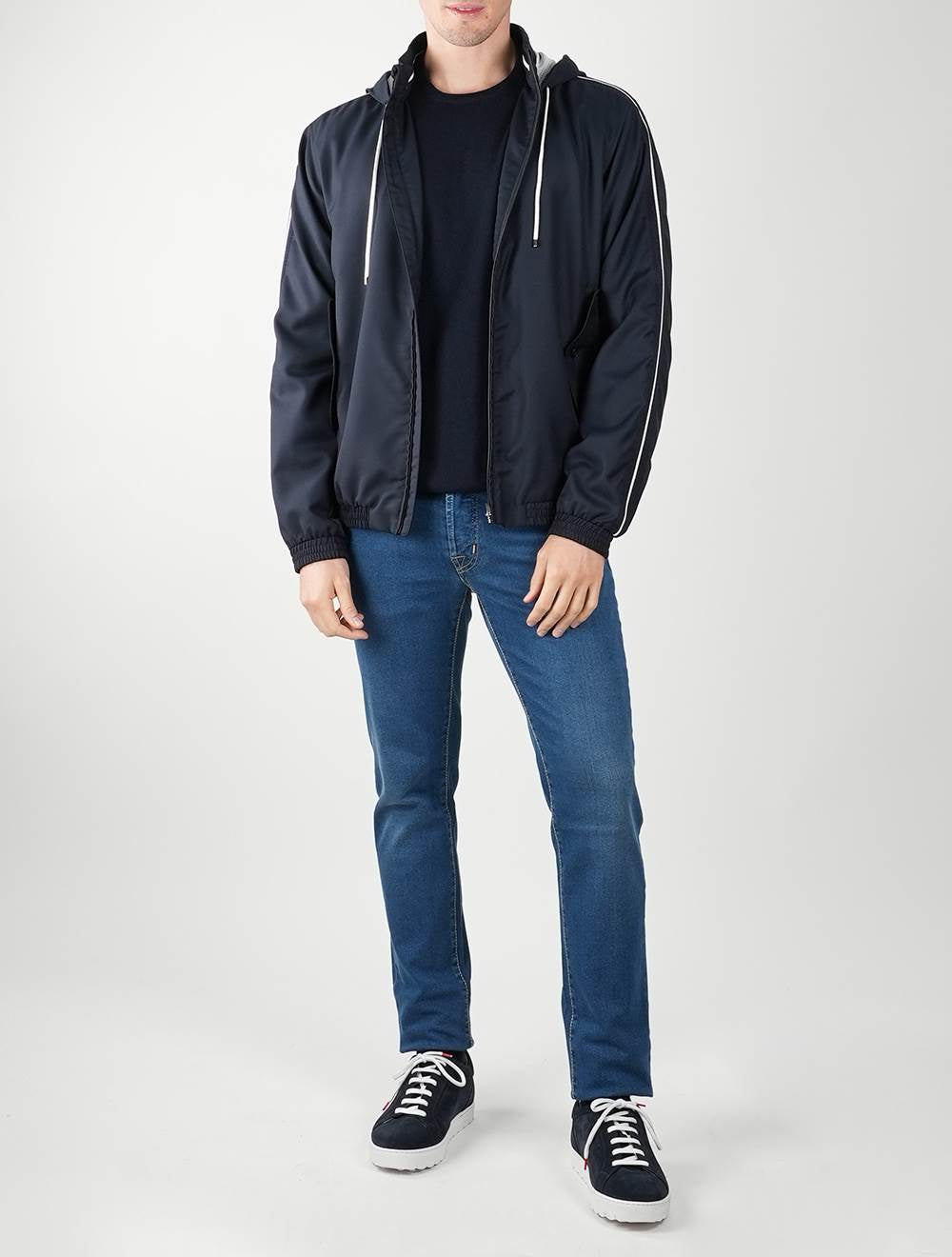 Kiton Blue Virgin Wool Pa Coat - view 10