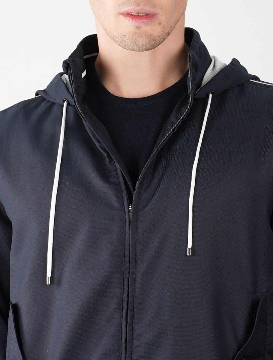 Kiton Blue Virgin Wool Pa Coat - view 8
