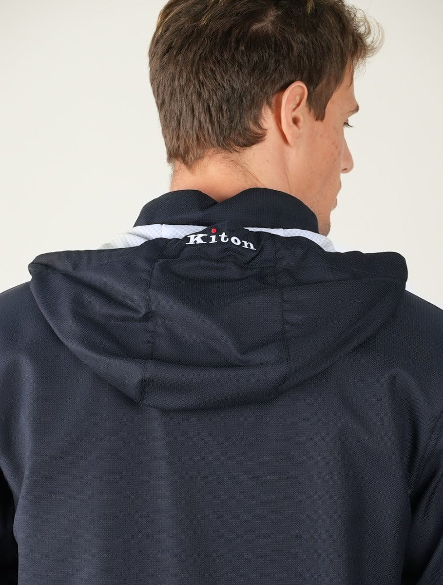 Kiton Blue Virgin Wool Pa Coat - view 7