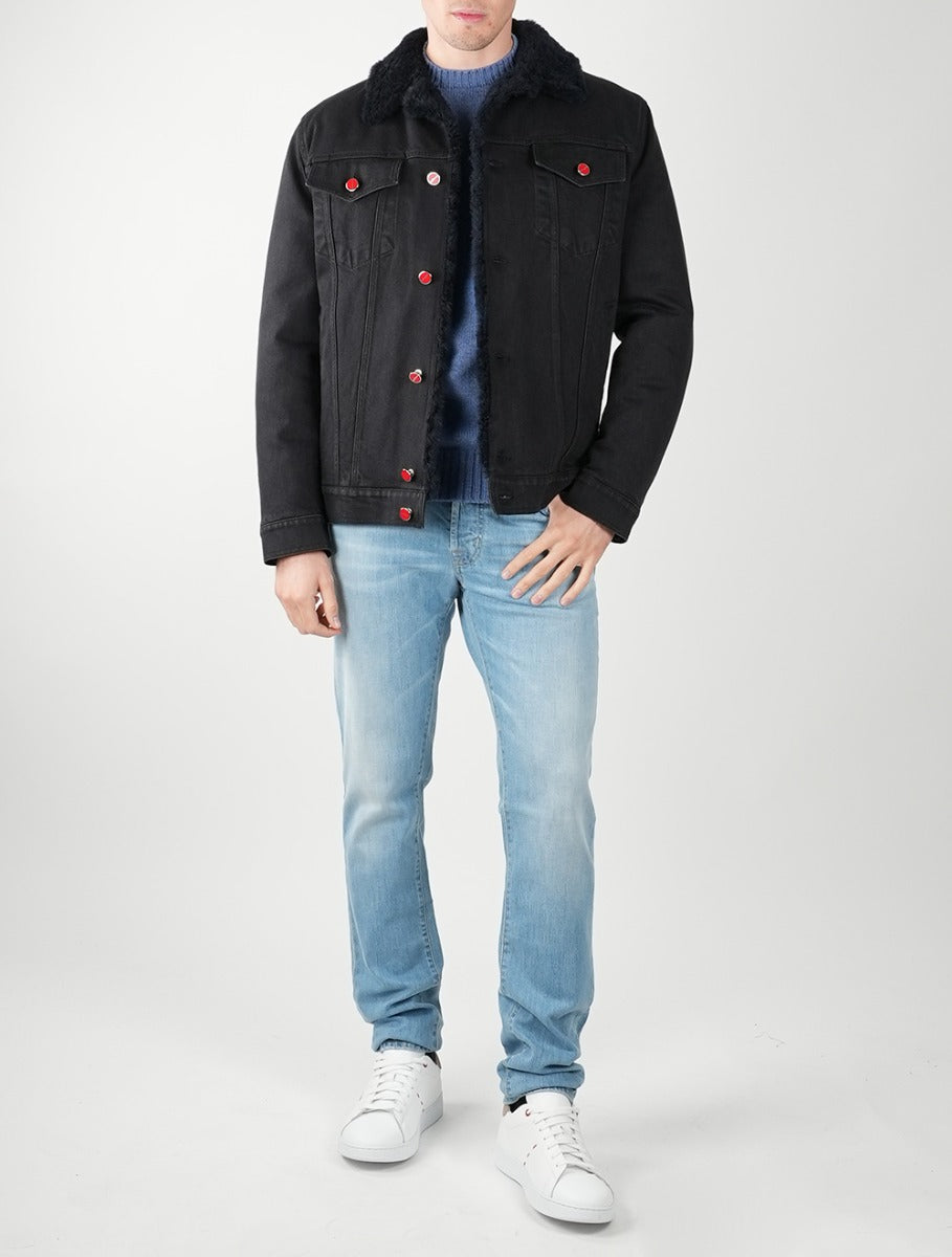 Kiton Black Cotton Ea Coat Style 1 - view 2