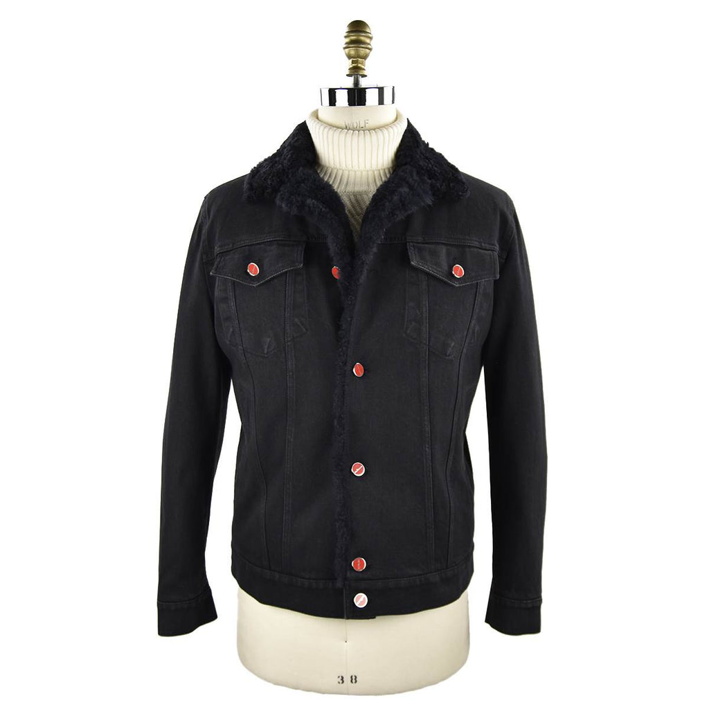 Kiton Black Cotton Ea Coat Style 1 - view 11