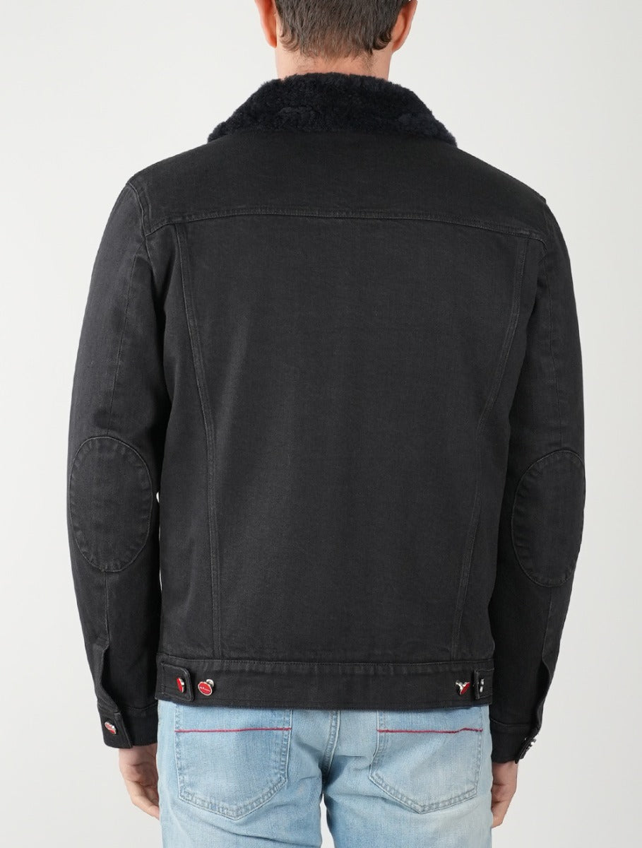 Kiton Black Cotton Ea Coat Style 1 - view 6