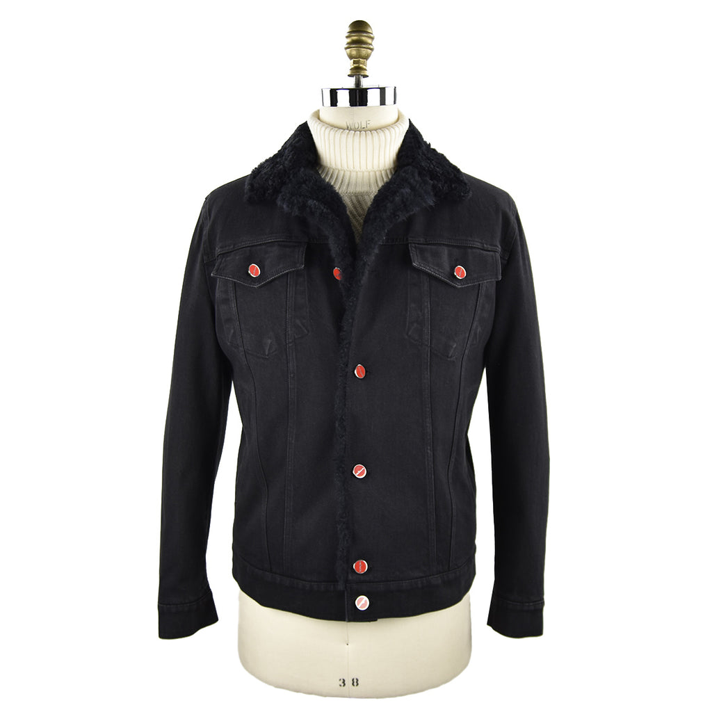 Kiton Black Cotton Ea Coat Style 1