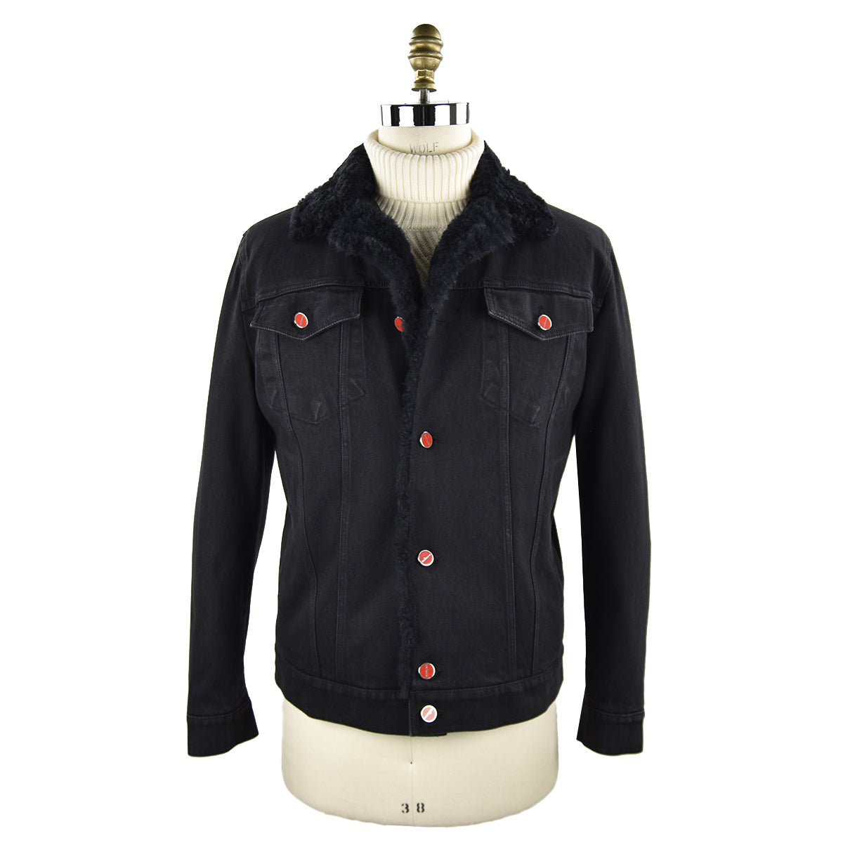 Kiton Black Cotton Ea Coat Style 1