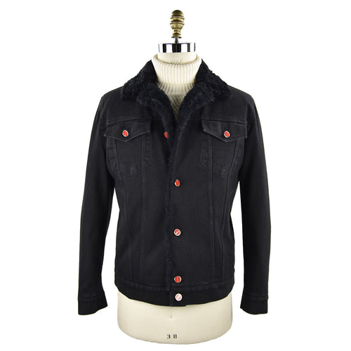 Kiton Black Cotton Ea Coat Style 1