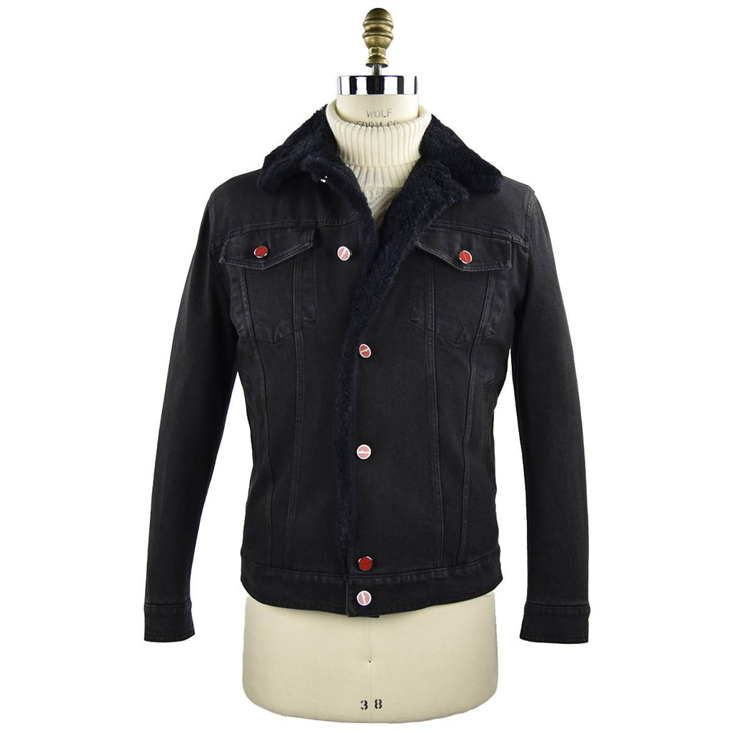 Kiton Black Cotton Ea Coat Style 2