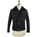 Kiton Black Cotton Ea Coat Style 2