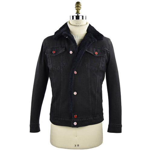Kiton Black Cotton Ea Coat Style 2