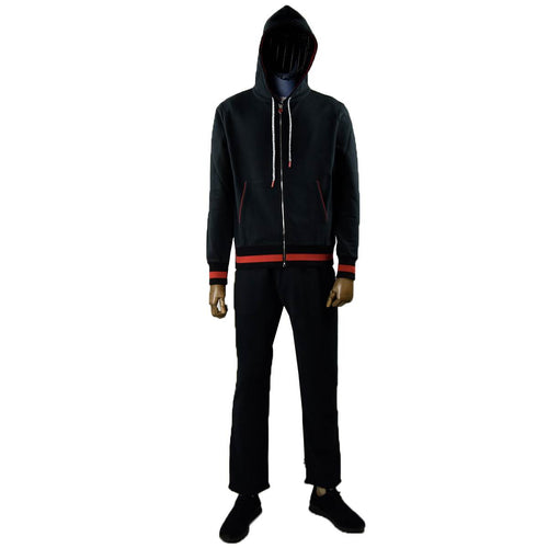 Kiton Black Cotton Tracksuit