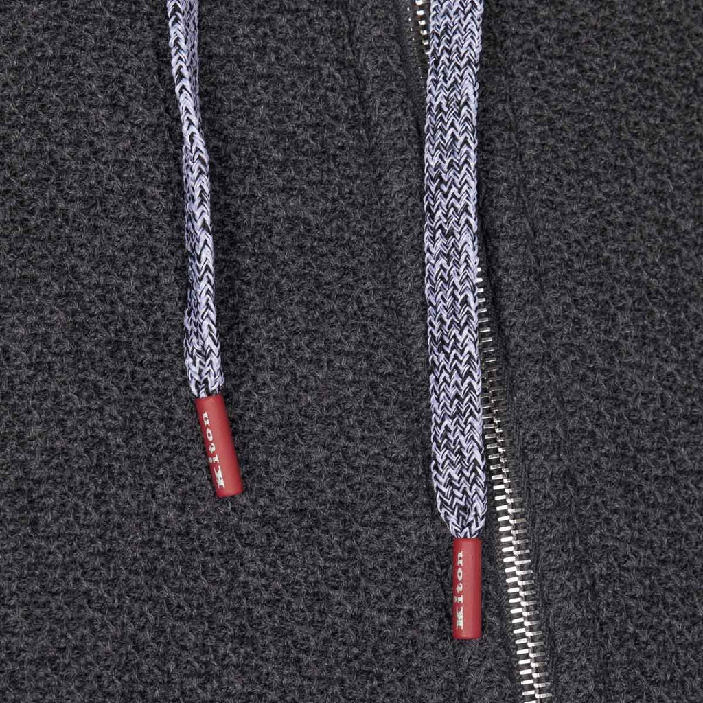 Kiton Gray Red Cotton Tracksuit - view 5