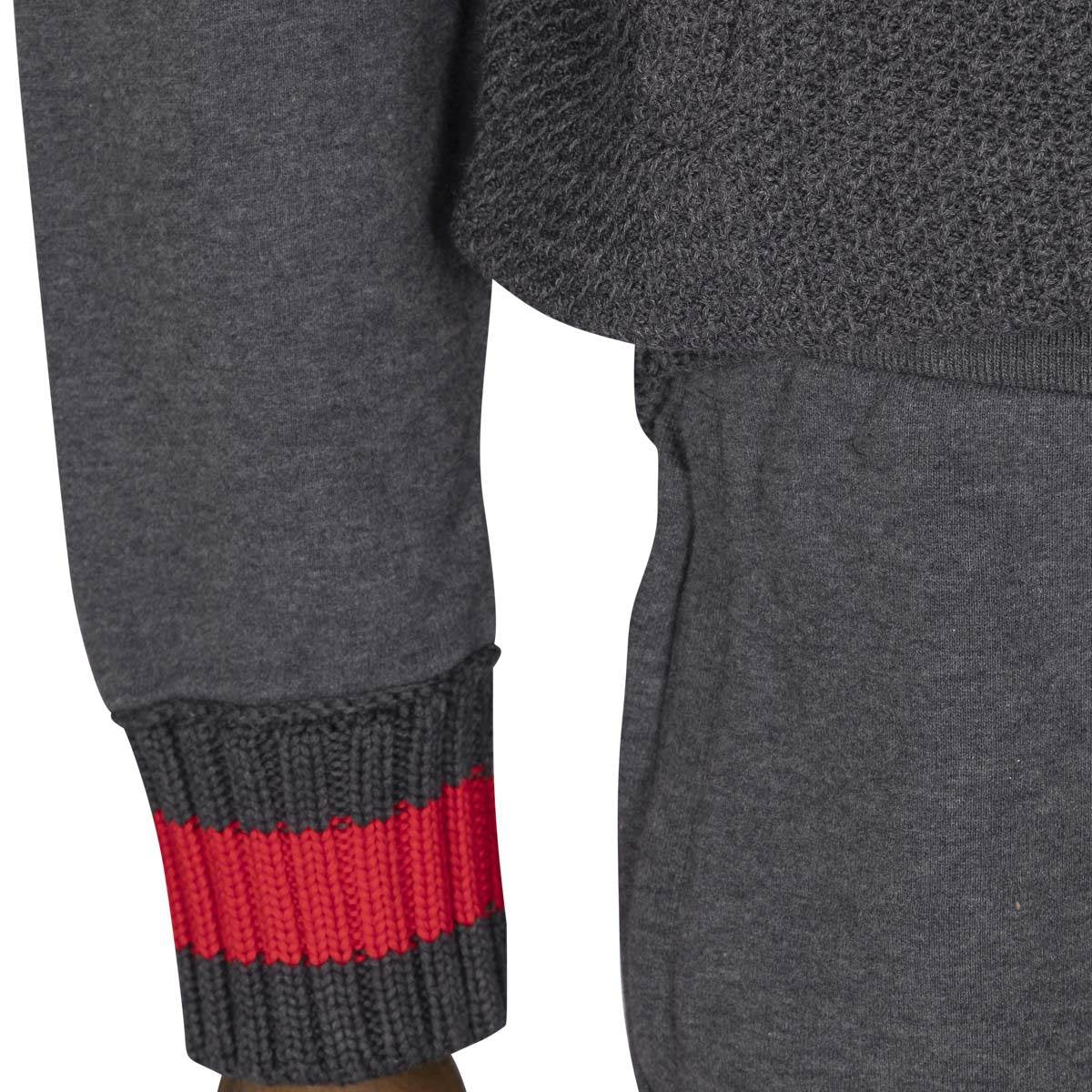 Kiton Gray Red Cotton Tracksuit - view 8