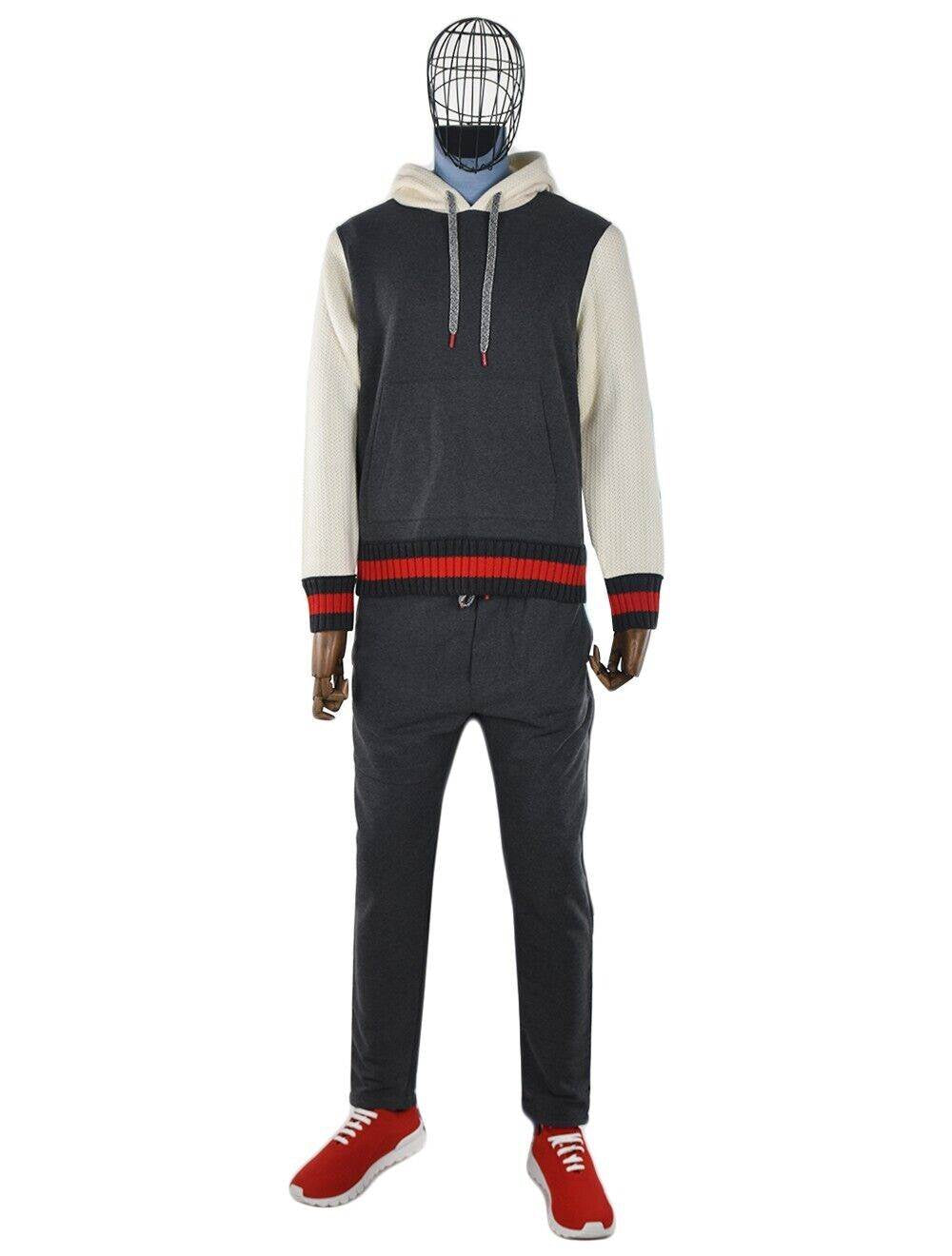 Kiton Gray White Tracksuit - view 2
