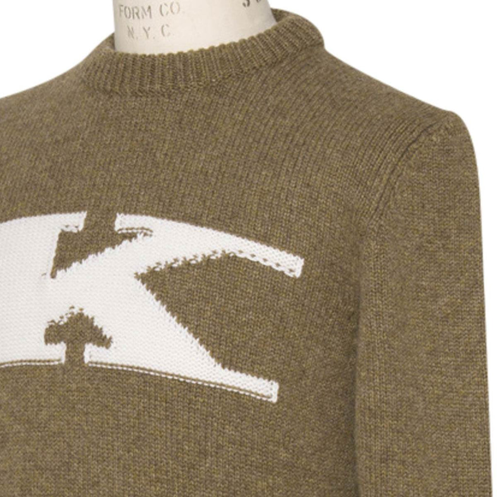 Kiton Light Brown Cashmere Crewneck Sweater — view 2