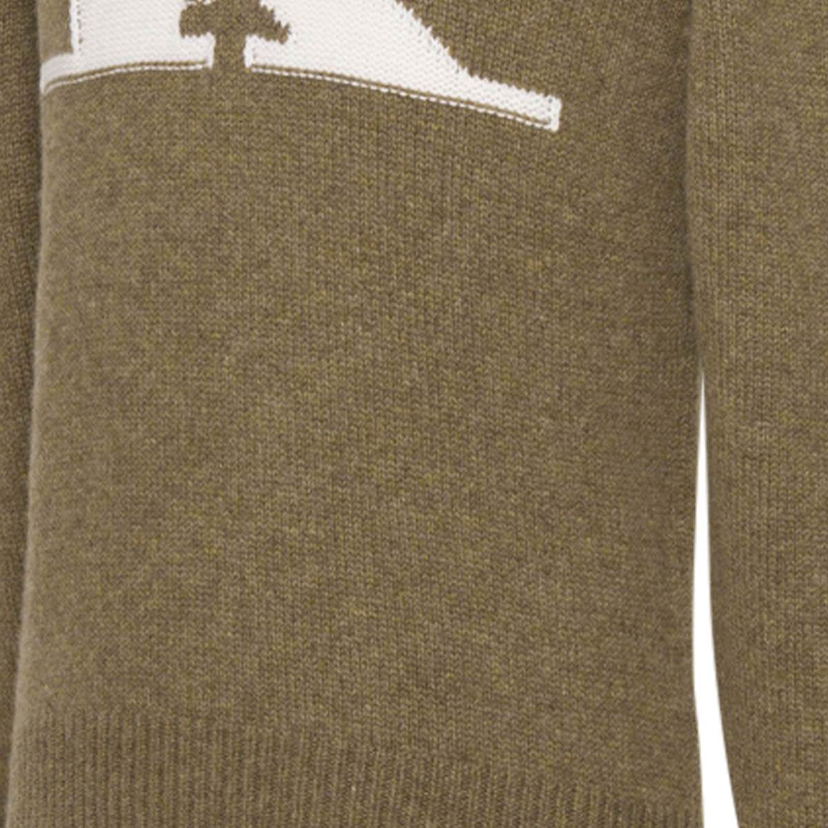Kiton Light Brown Cashmere Crewneck Sweater — view 3