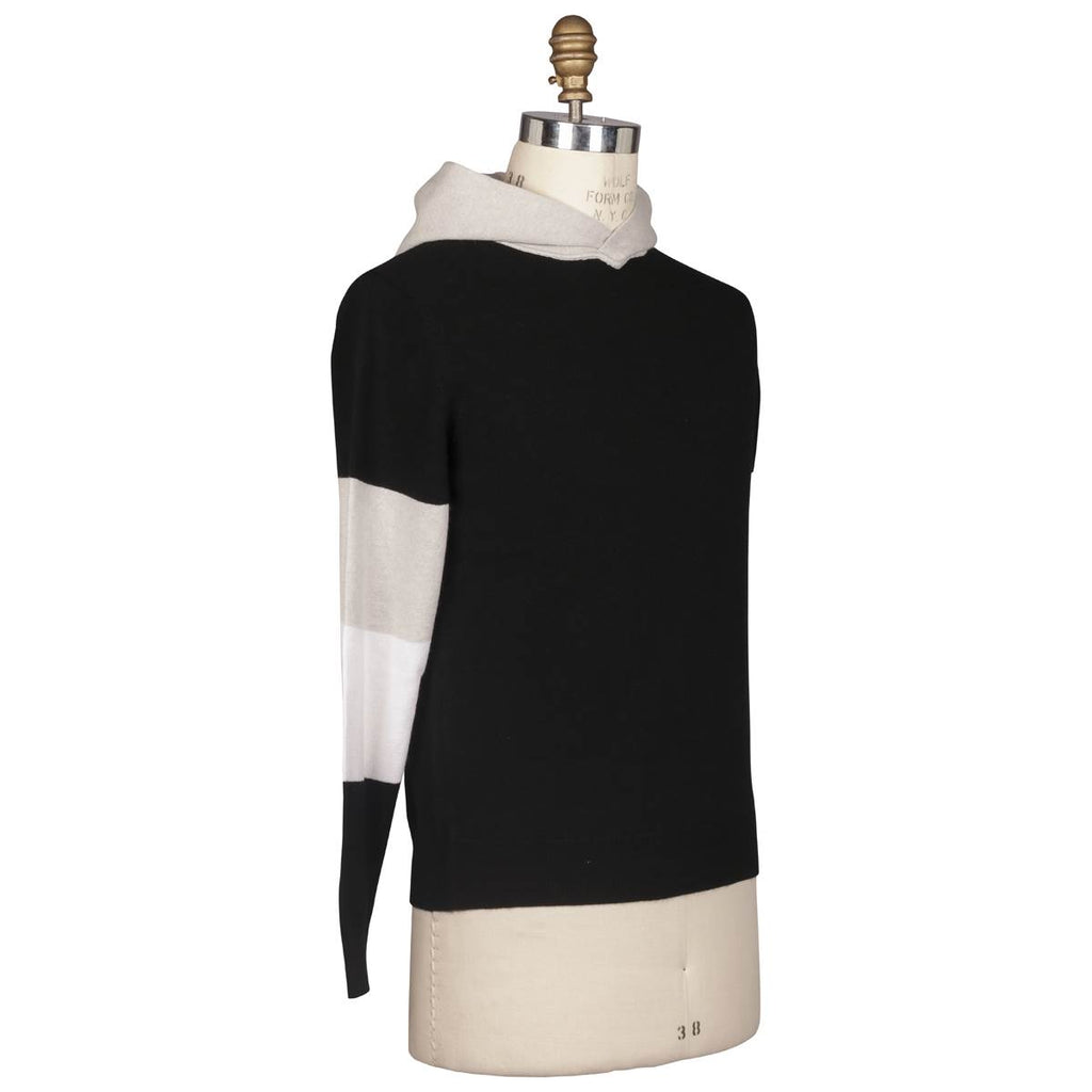 Kiton Multicolor Cashmere Hoodie Sweater — view 2