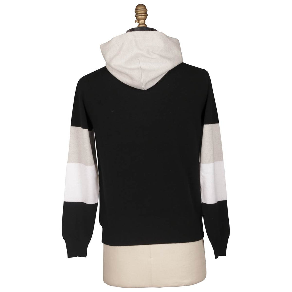 Kiton Multicolor Cashmere Hoodie Sweater — view 3