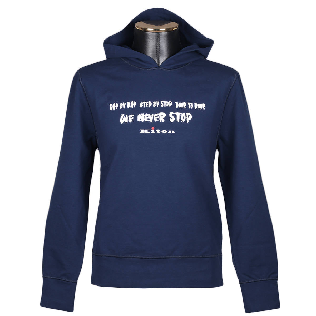Kiton Blue Cotton Ea Sweater Blue - view 4