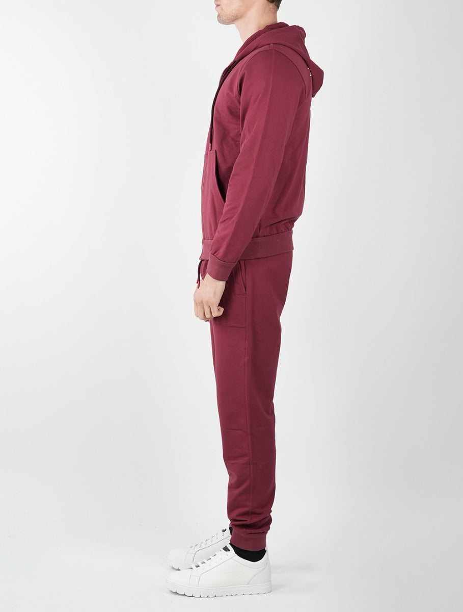 Kiton Burgundy Cotton Ea Tracksuit - view 5