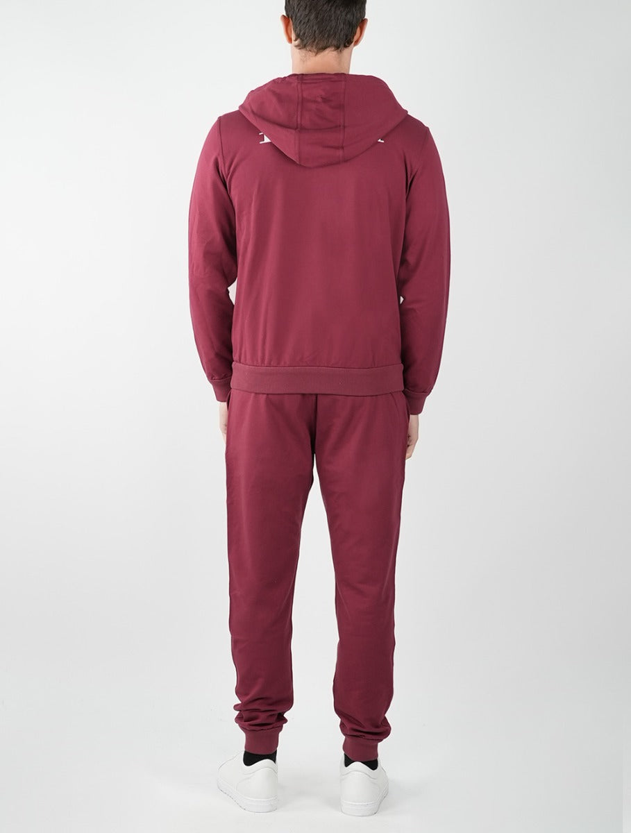 Kiton Burgundy Cotton Ea Tracksuit - view 6