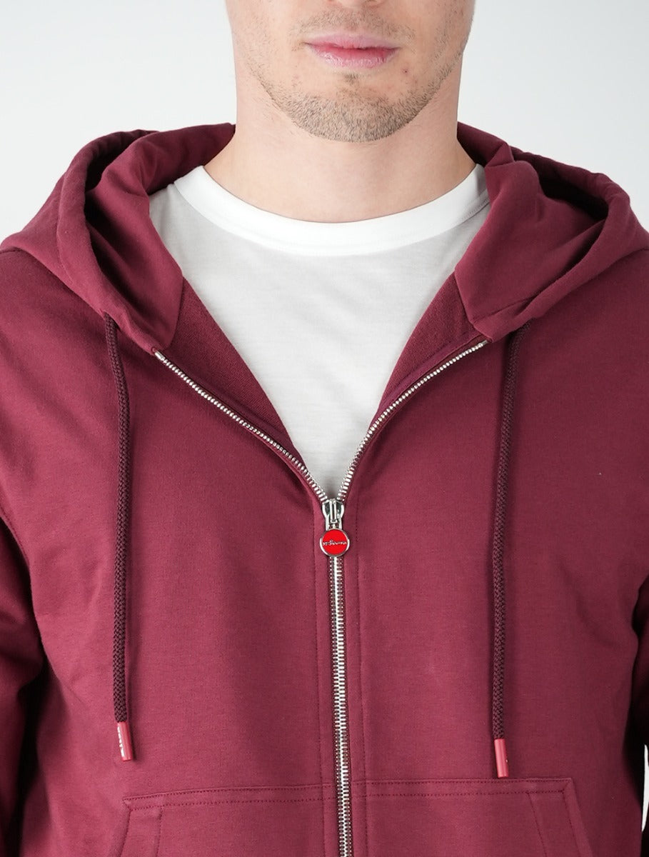 Kiton Burgundy Cotton Ea Tracksuit - view 7